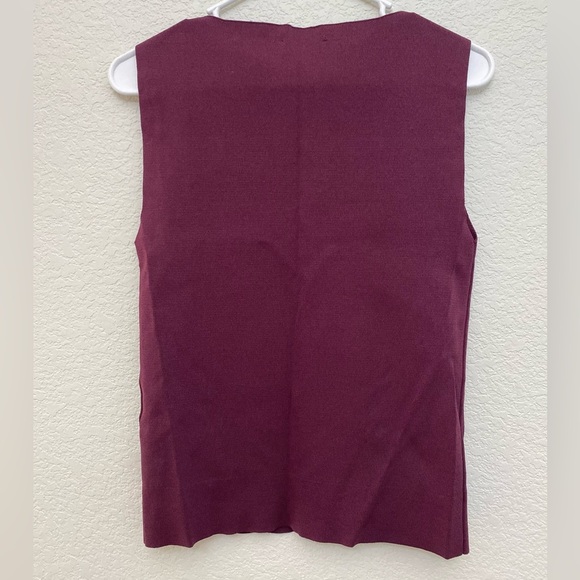 Selected Femme Maroon Sleeveless Top - Picture 2 of 3